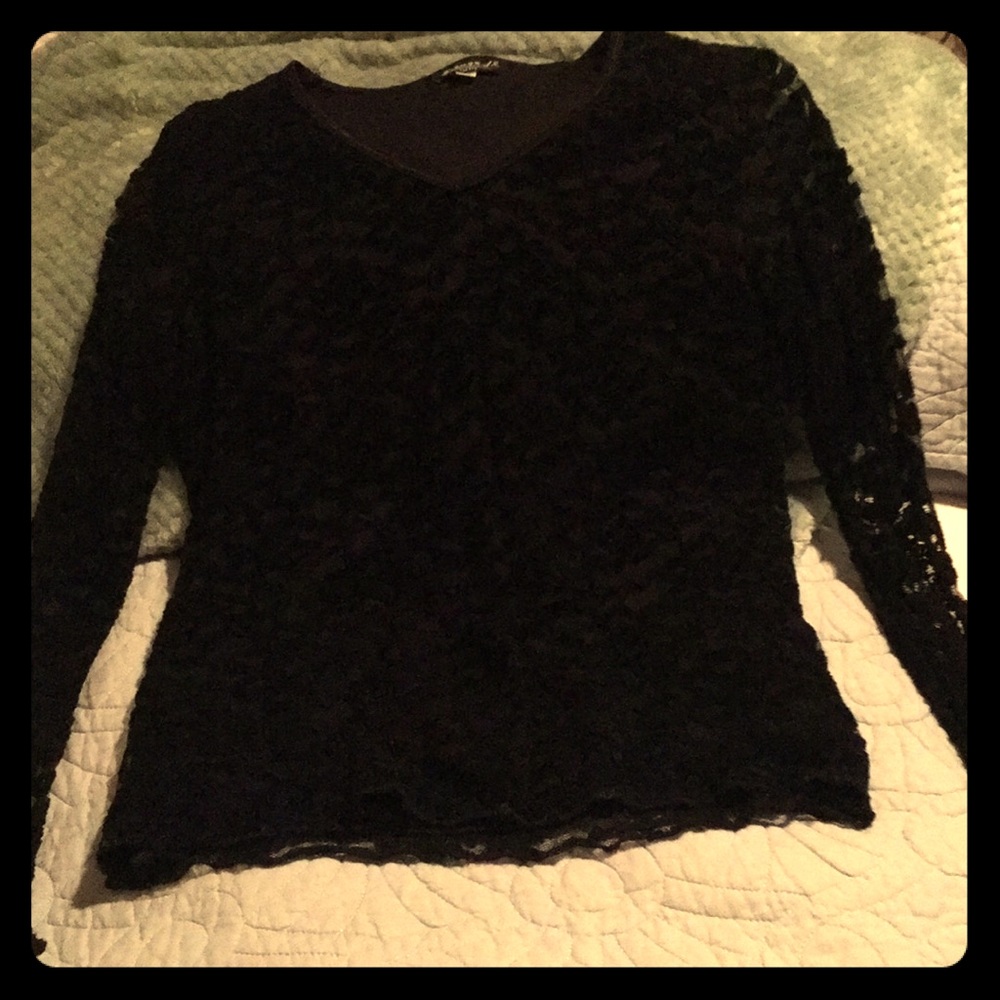 Black lace top